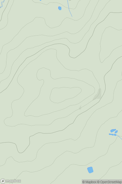 Thumbnail image for Pool Hill [Lancashire, Cheshire and S Pennines] showing contour plot for surrounding peak